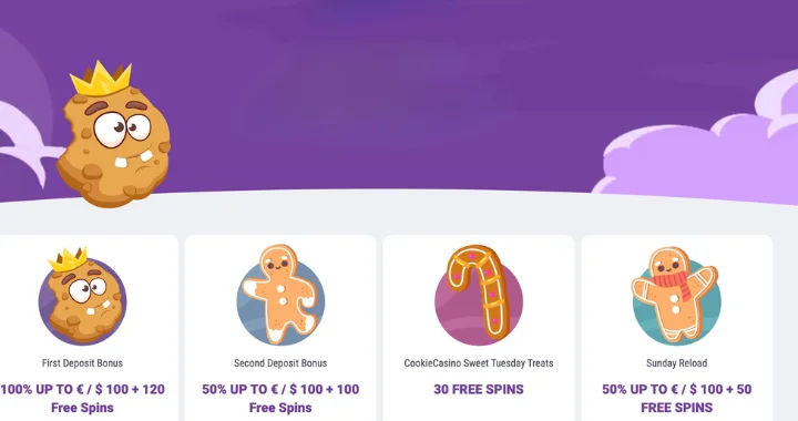 Cookie Casino Bonuses